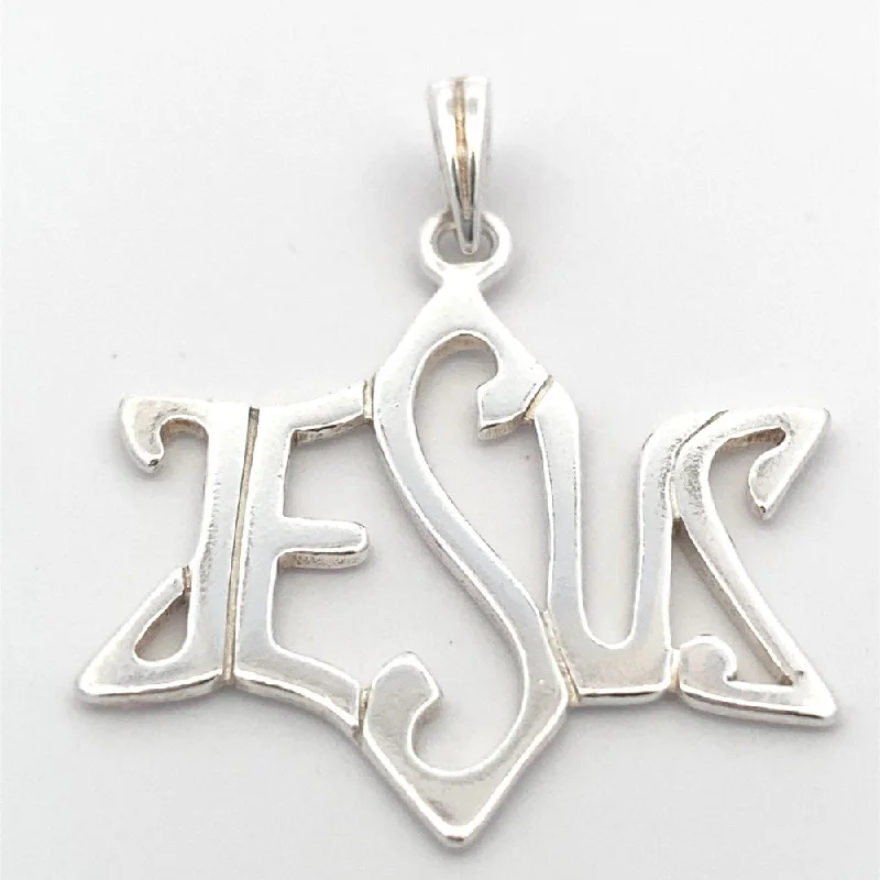 "Jesus" 925 Sterling Silver Pendant