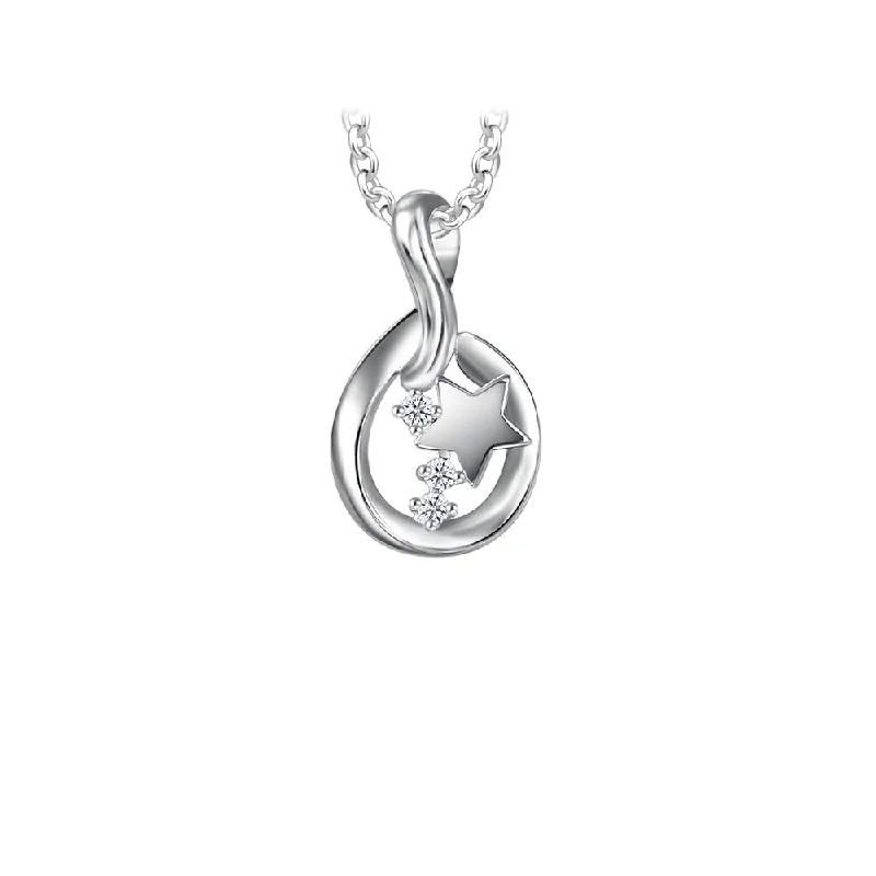 Moissanite Galaxy Pendant