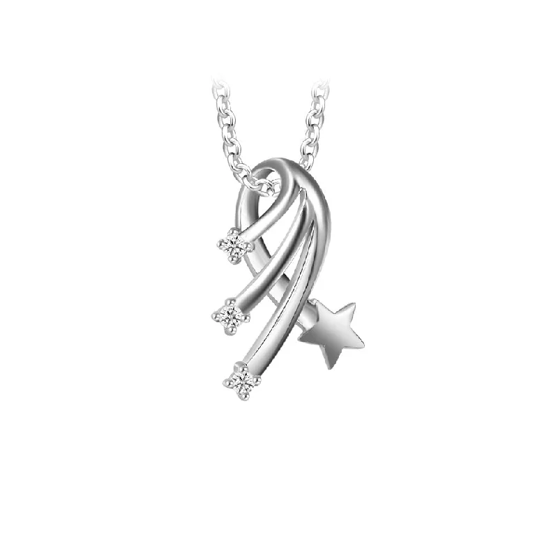 Moissanite Showering Star Pendant