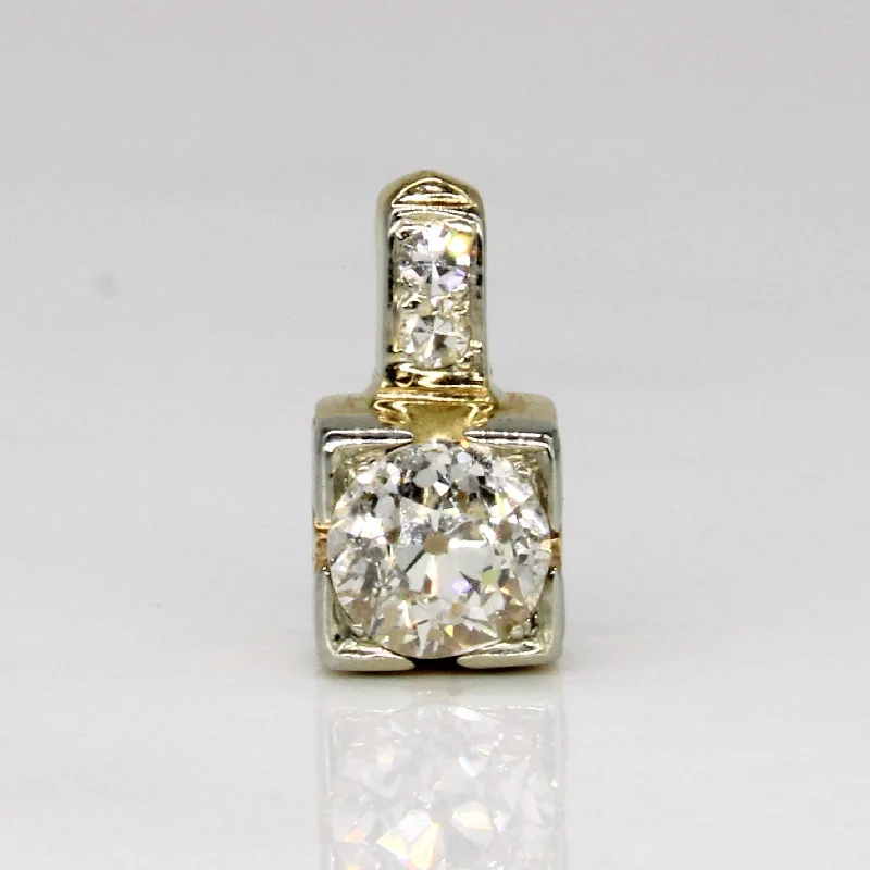 vintage-style garnet ring Old European Cut Diamond Pendant | 0.40ctw |