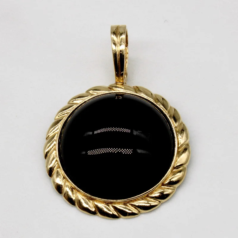 men’s black diamond cufflinks Onyx 14k Pendant | 19.50ct |