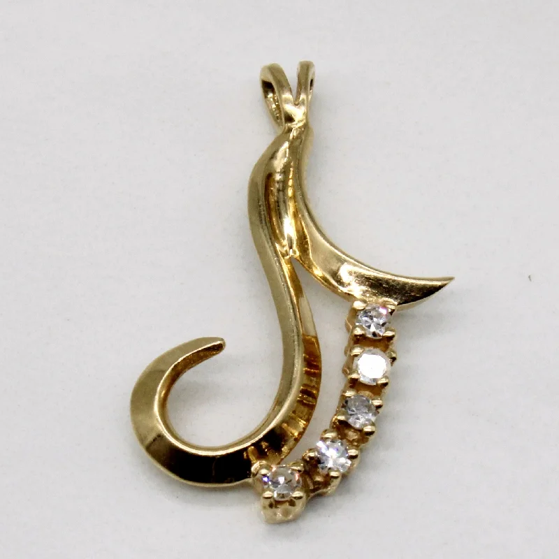 black spinel ring men Ornate Diamond Pendant | 0.10ctw |