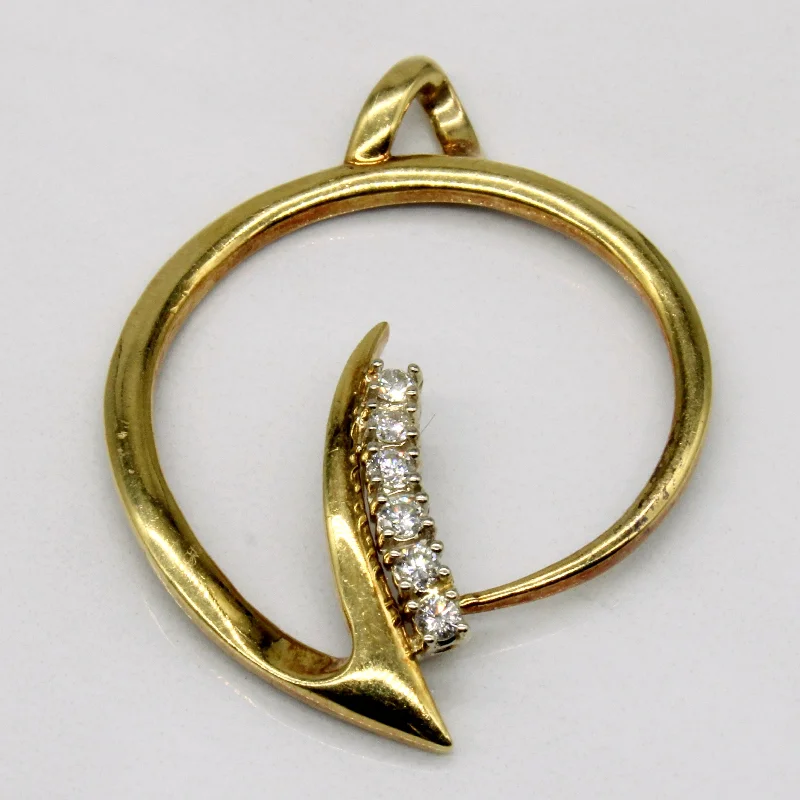 handmade wire-wrapped gemstone ring Ornate Diamond Pendant | 0.18ctw |