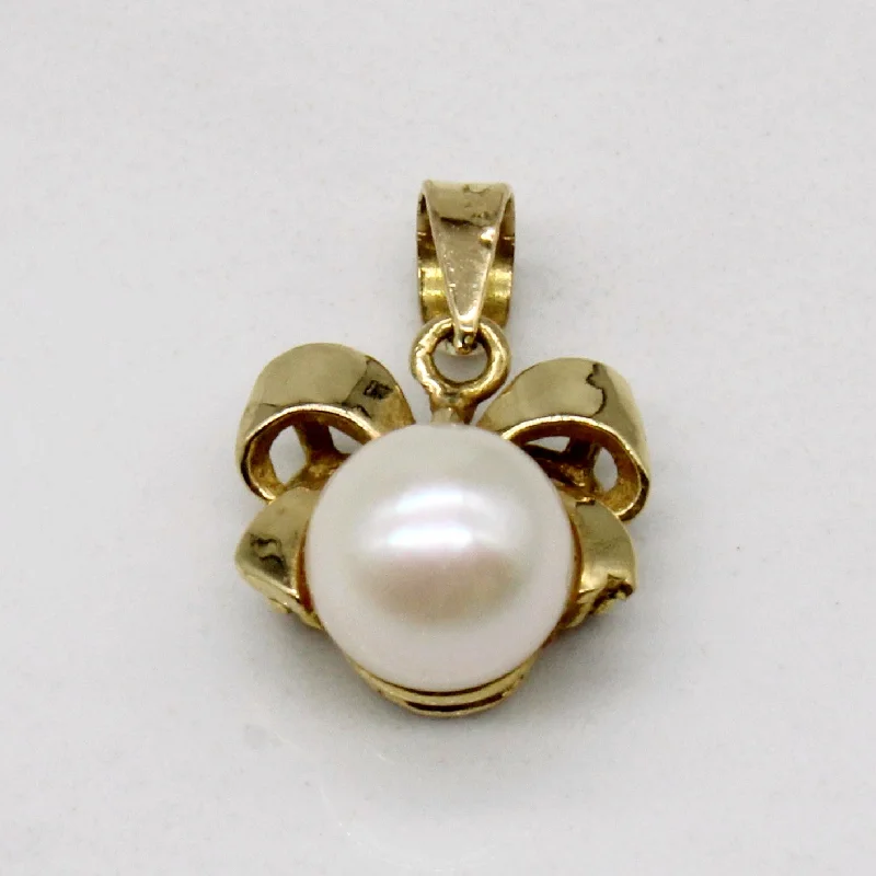 rose quartz bracelet healing Pearl Bow Pendant