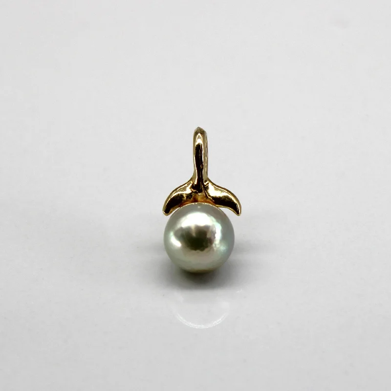 handcrafted gemstone toe ring Pearl Drop Pendant