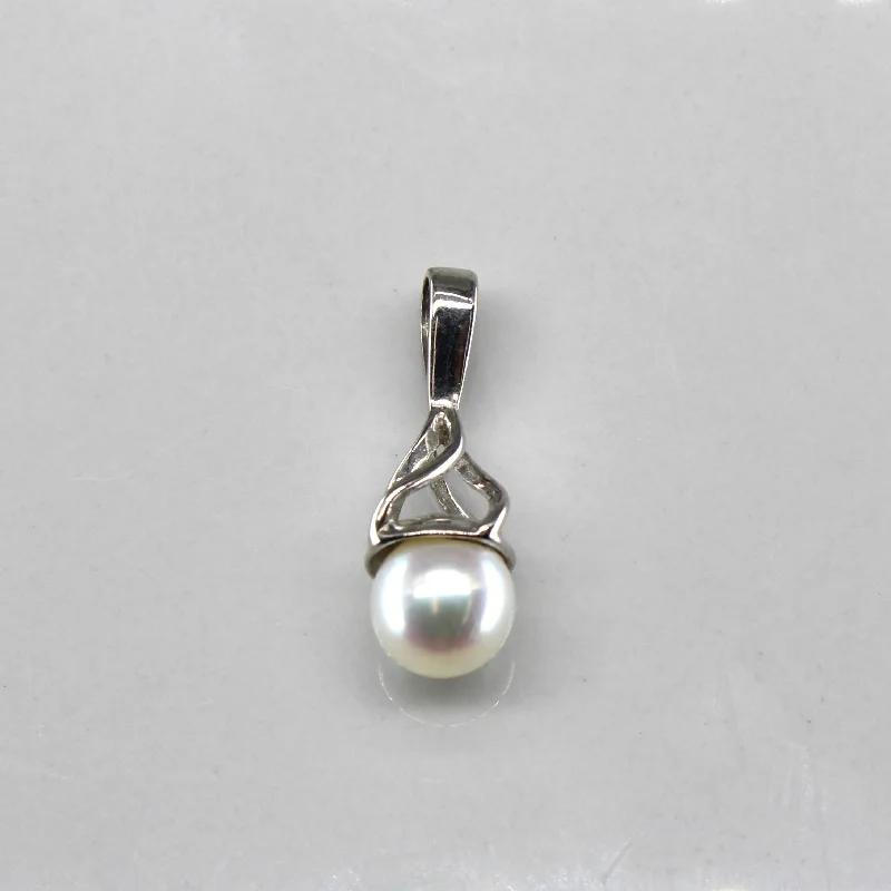 hammered copper wedding band Pearl Drop White Gold Pendant