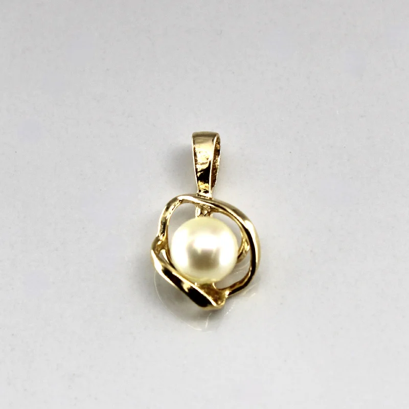 adjustable gemstone choker Pearl Gold Pendant