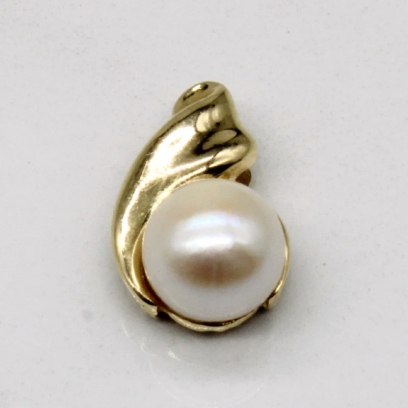 men’s braided leather bracelet Pearl Pendant