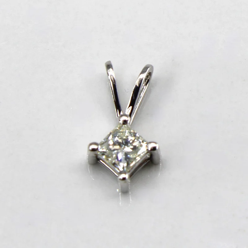 men’s sterling silver cufflinks Princess Diamond Pendant | 0.33ct |