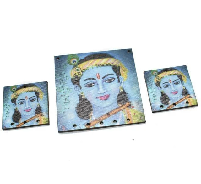 Radha Krishna Pendants Set