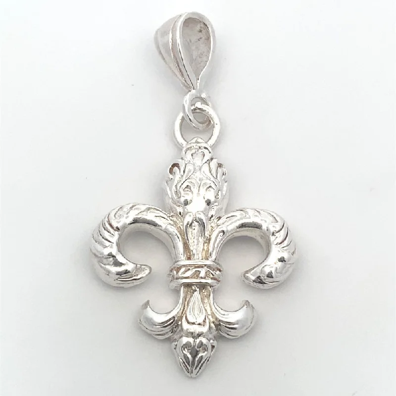 Roman Fleur-de-Lis  925 Sterling Silver Pendant