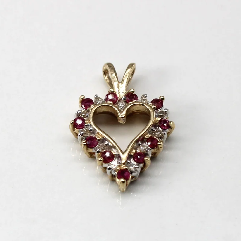 pearl and silver bracelet Ruby & Diamond Heart Pendant | 0.30ctw | 0.06ctw |