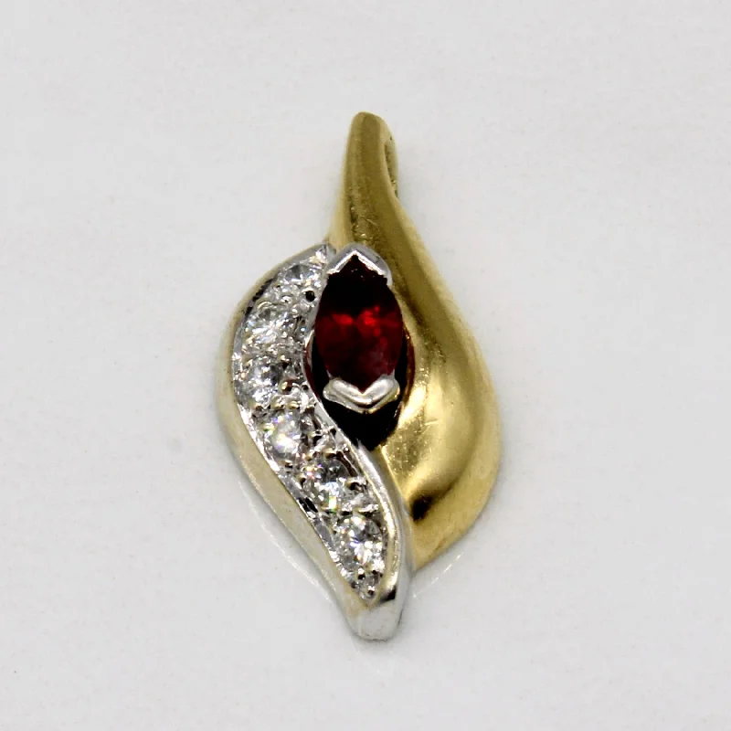real opal ring for women Ruby & Diamond Pendant | 0.20ct, 0.12ctw |
