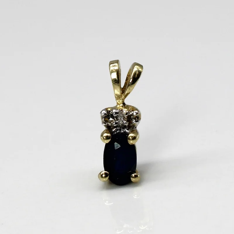 chunky statement cuff bracelet Sapphire & Diamond Drop Pendant | 0.25ct | 0.02ctw |