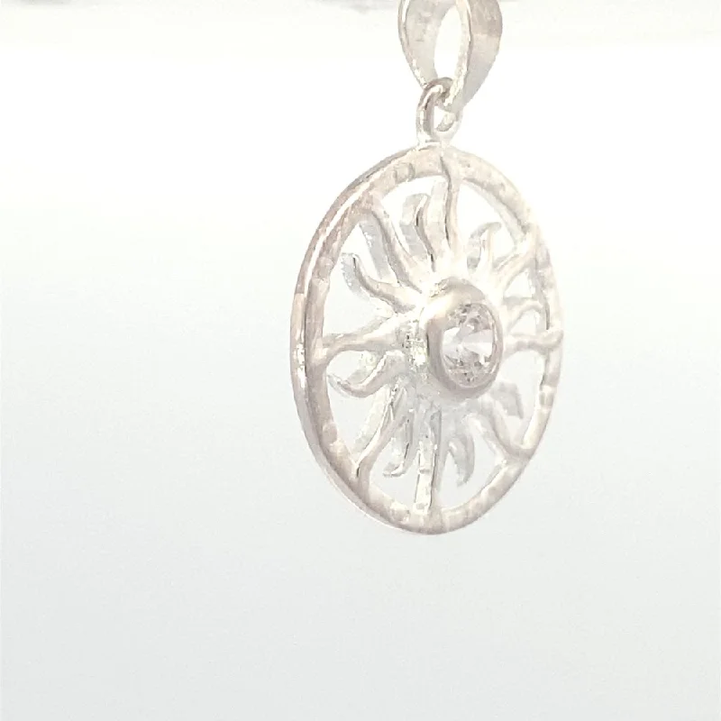 Sol Round Sun 925 Sterling Silver Charm