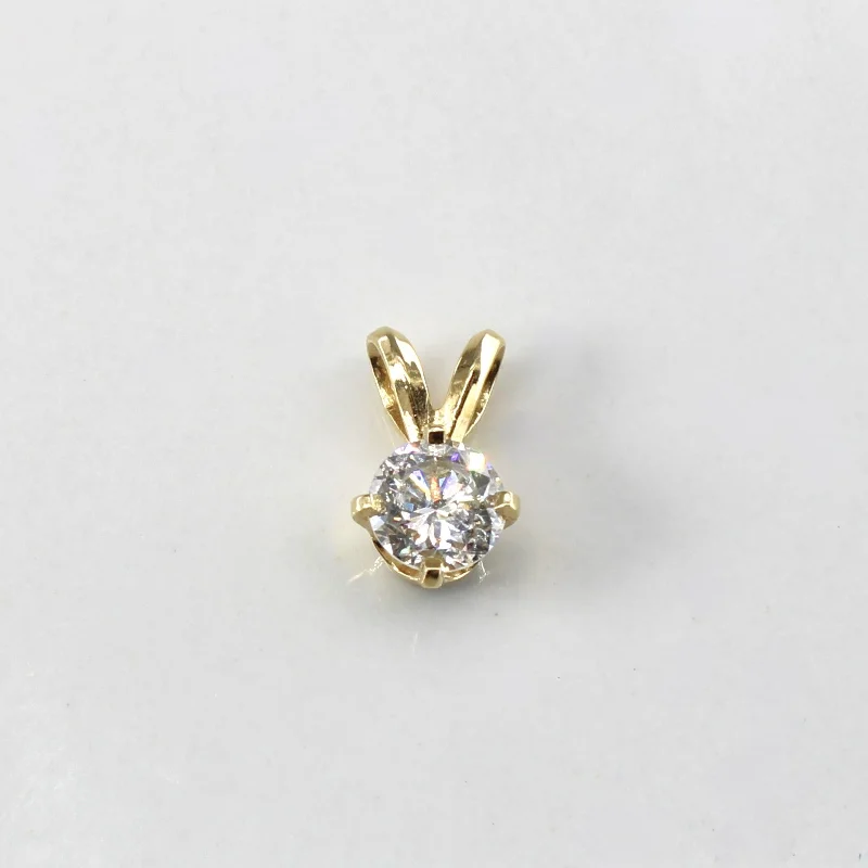 minimalist rose gold stacking rings Solitaire Diamond Pendant | 0.51ct |