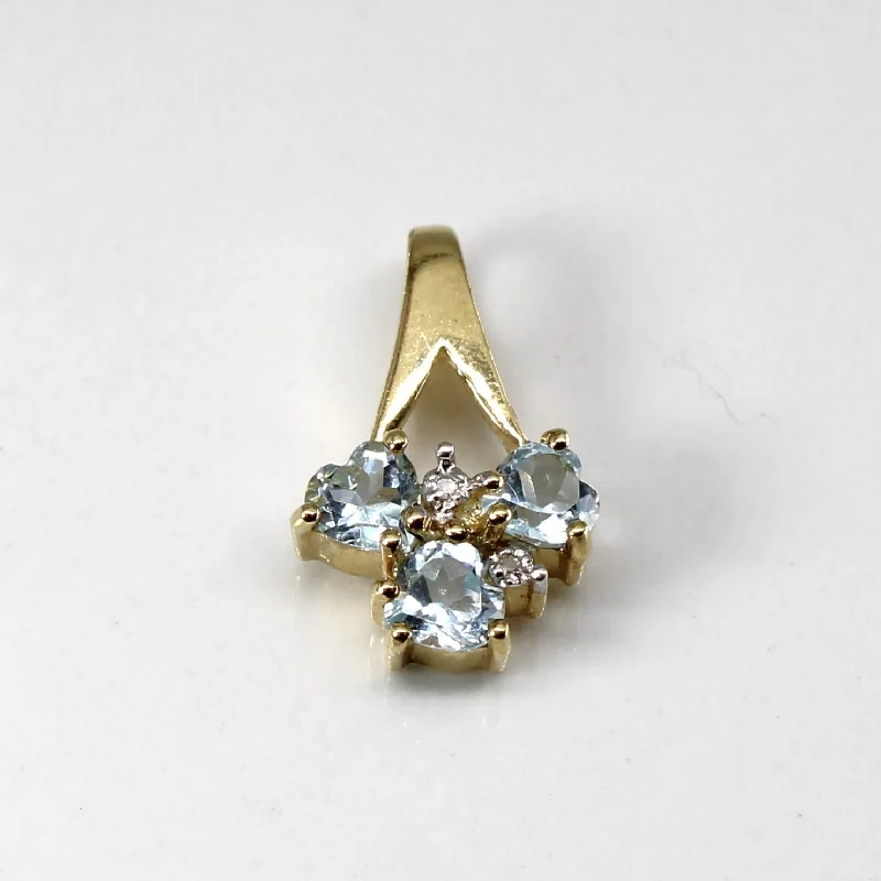 Topaz & Diamond Pendant | 0.66ctw | 0.01ctw |