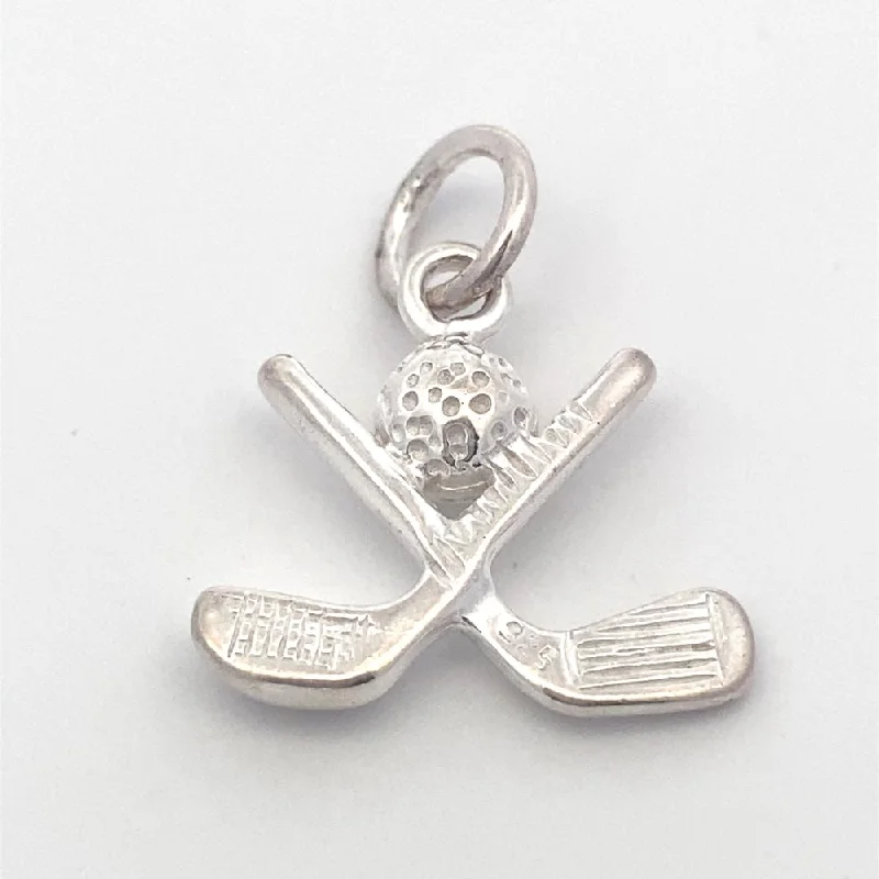 Woods Golf 925 Sterling Silver Pendant