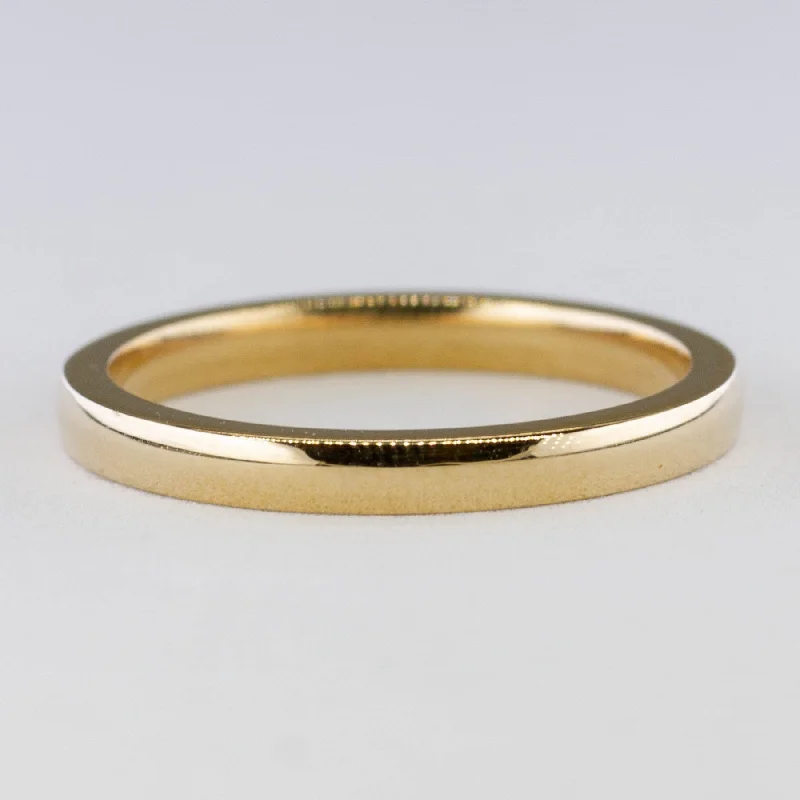 '100 Ways' 10k Yellow Gold Dainty Band | 2mm