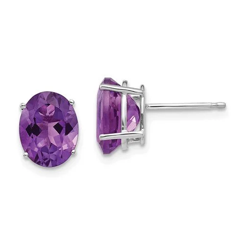 men’s tungsten carbide ring 14KT GOLD 3.20 CTW OVAL AMETHYST EARRINGS