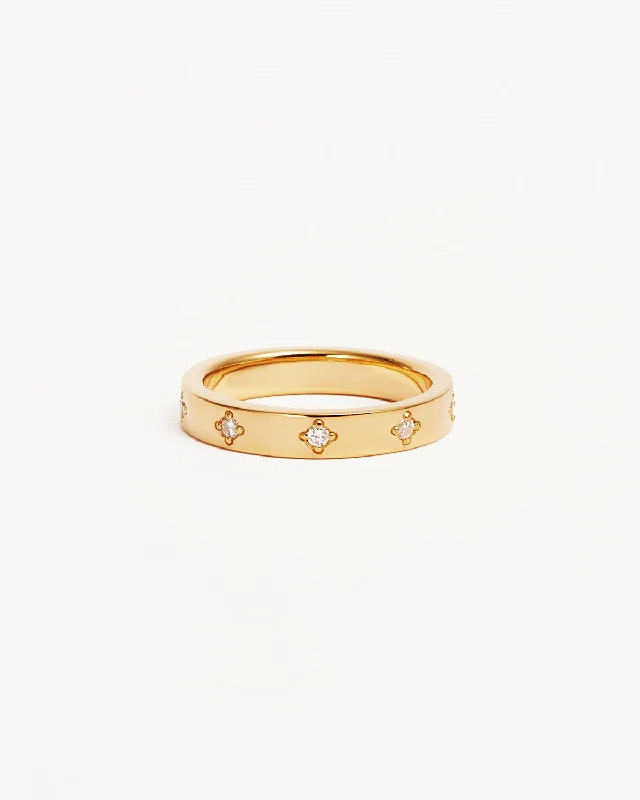 personalized ring with name 18k Gold Vermeil Infinite Light Ring