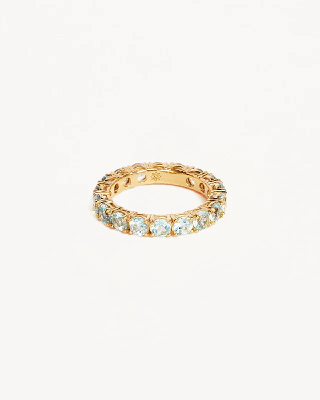 emerald gemstone earrings 18k Gold Vermeil Infinite Skies Ring