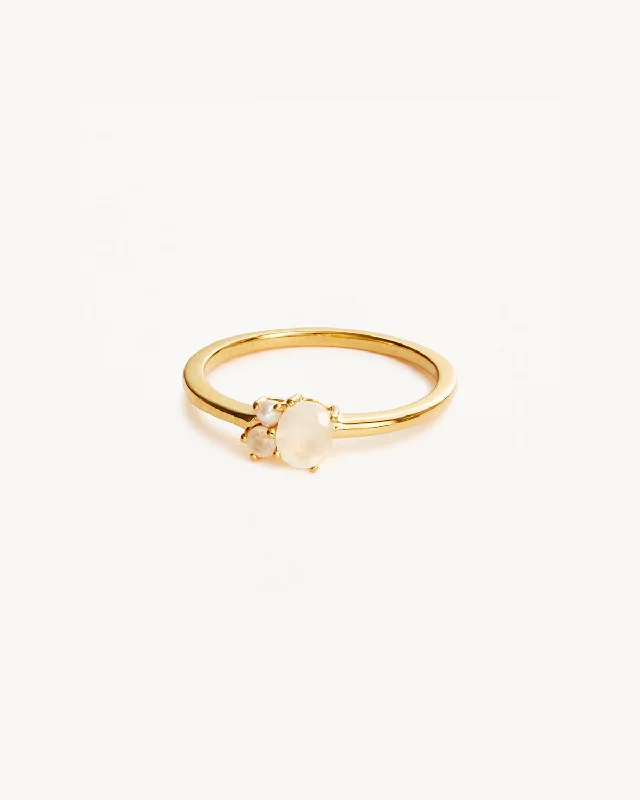 silver hoop earrings small 18k Gold Vermeil Kindred Birthstone Ring - June