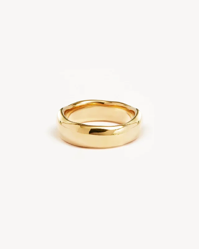 classic gemstone stud earrings 18k Gold Vermeil Lover Bold Ring