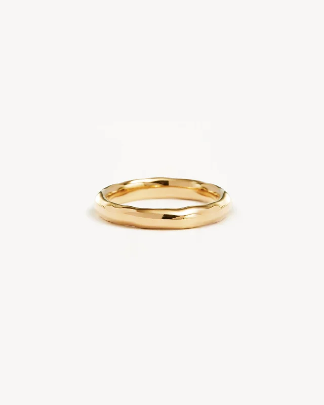real opal engagement ring 18k Gold Vermeil Lover Medium Ring