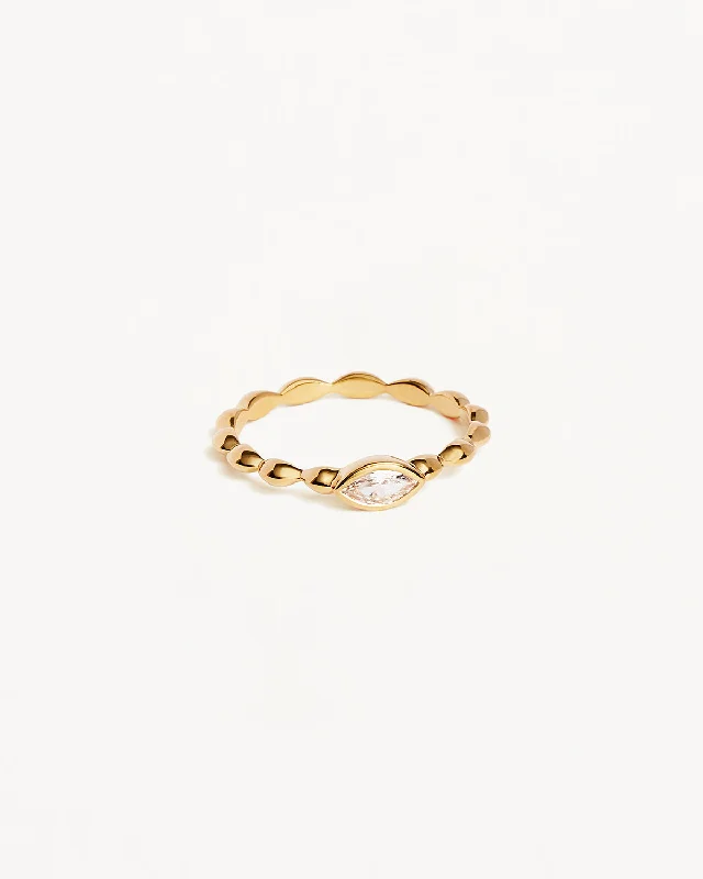 men’s tungsten carbide ring 18k Gold Vermeil Lucky Eye Ring