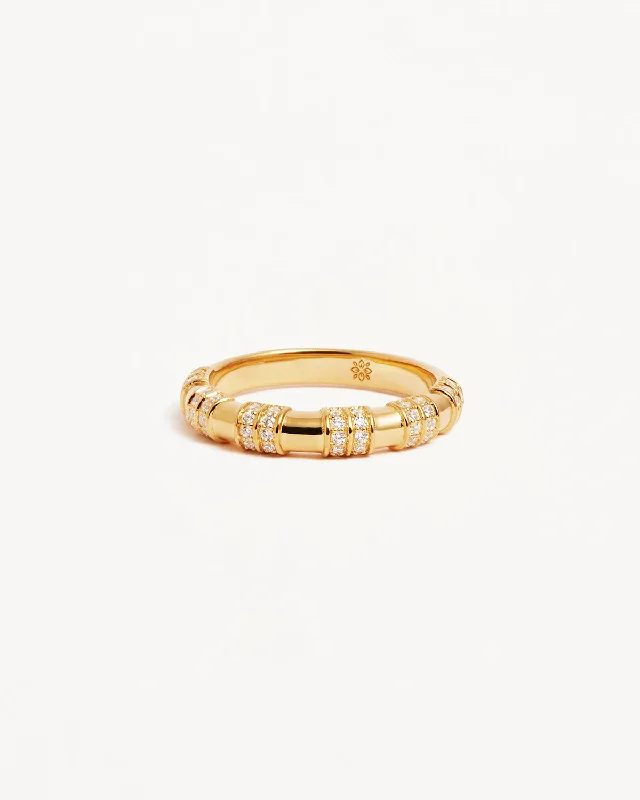 small diamond cross pendant 18k Gold Vermeil Shine Bright Ring