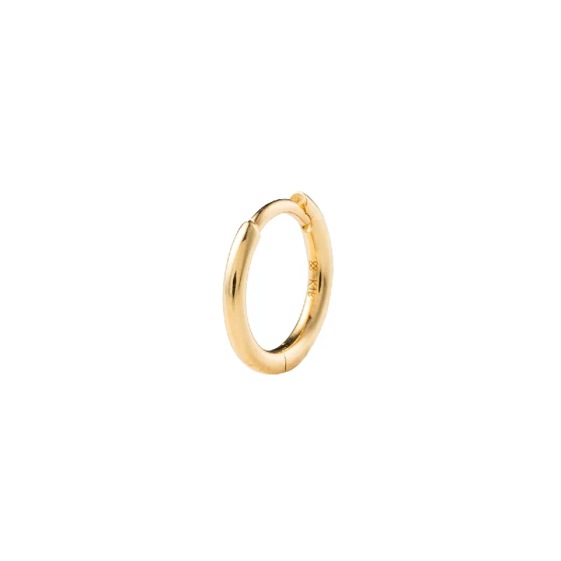 moissanite engagement ring affordable 18k "Manhattan" Hoop Earring Medium size
