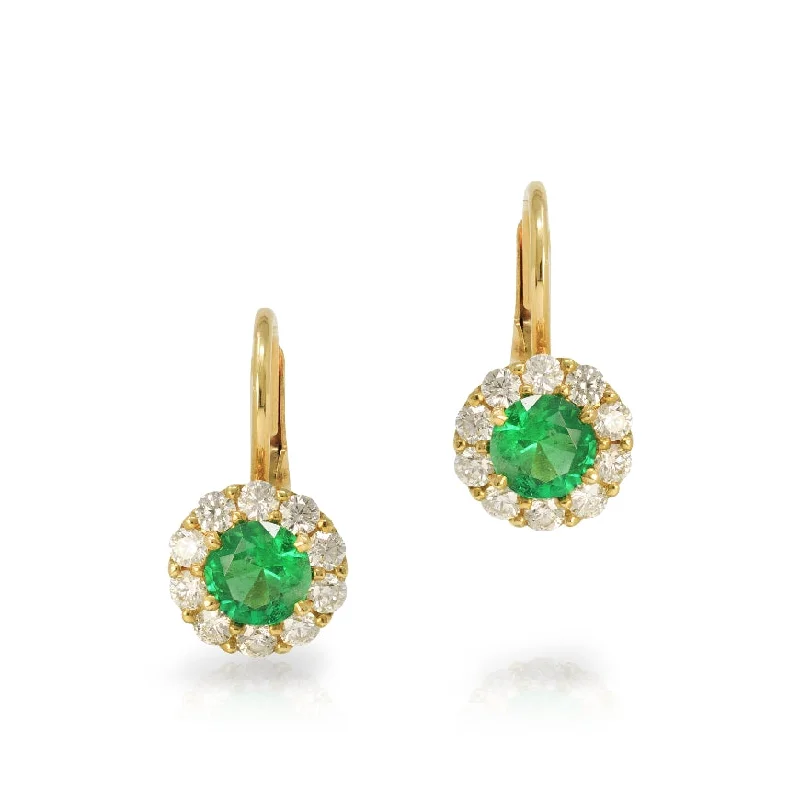 black onyx men’s signet ring Emerald and Diamond Drop Earrings