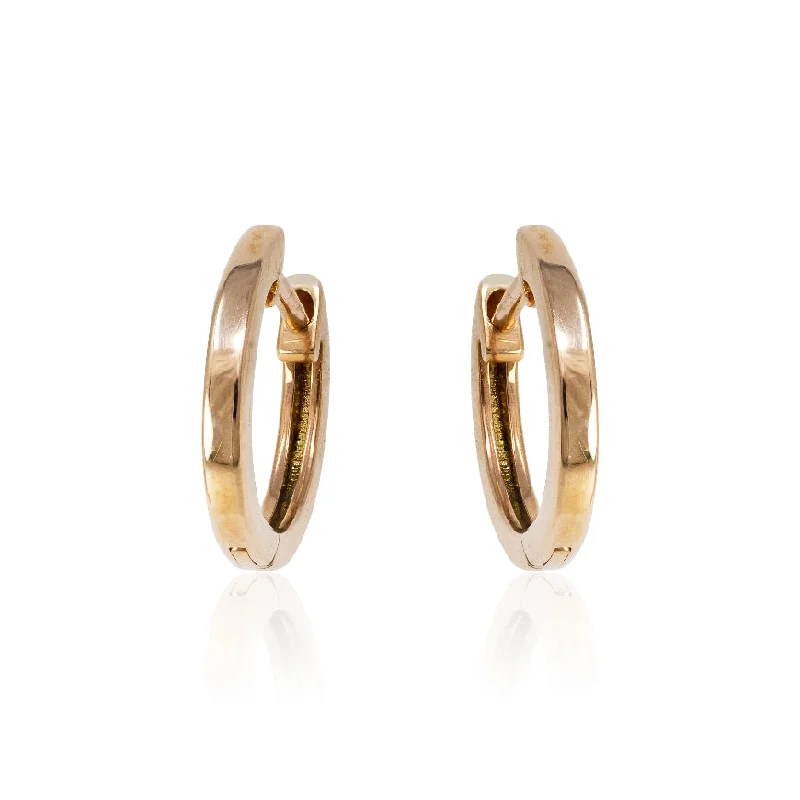 dainty ruby stacking rings Rose Gold Huggies