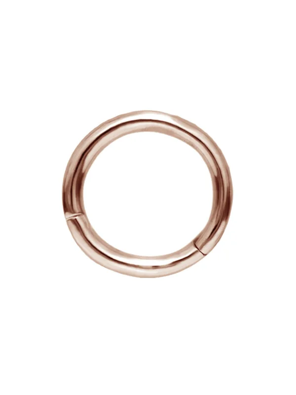 6.5mm High Polish Single Rose Gold Hoop Earring