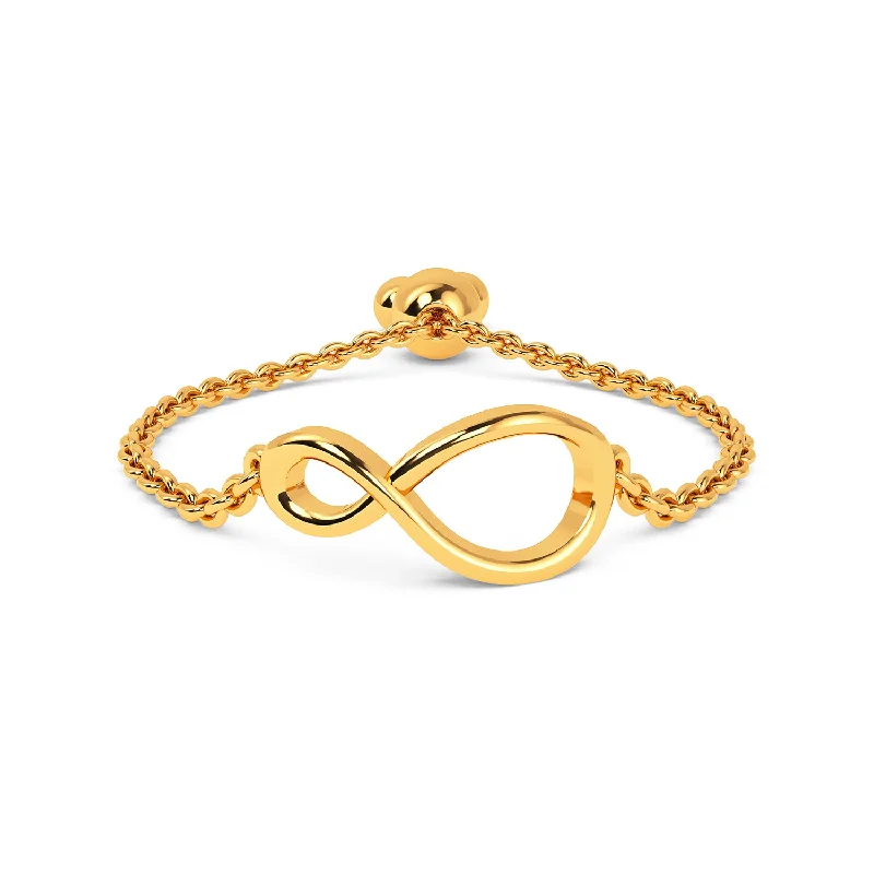 gold-plated snake chain bracelet Anaya Ring