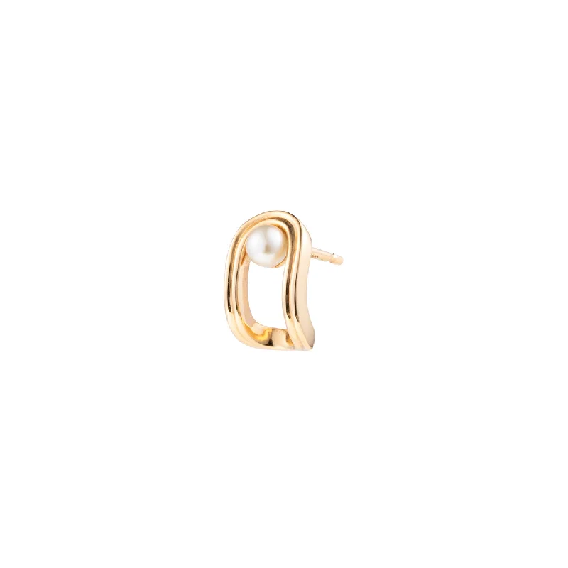 dainty sapphire gemstone bracelet "Beluga" Pearl Earring
