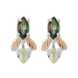 natural jade ring Black Hills Gold Mystic Fire Earrings