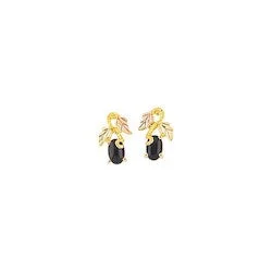 boho pearl charm bracelet Black Hills Gold Onyx Earrings