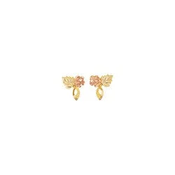 personalized silver cuff bracelet Black Hills Gold Rose Earrings