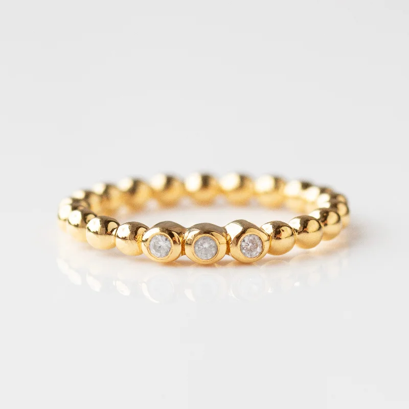 14k gold nose ring hoop Margaux Bobble Ring