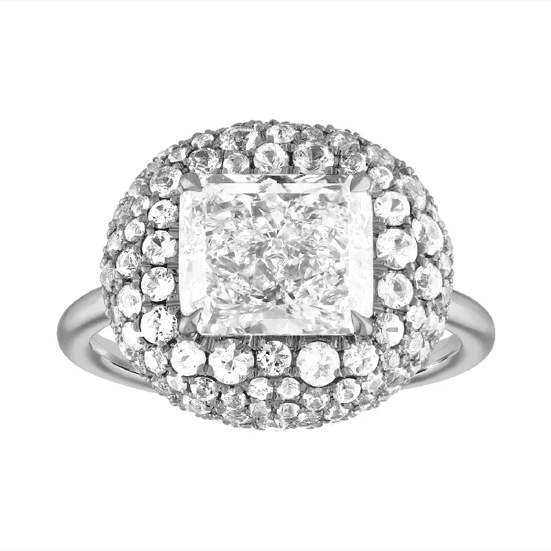 luxury diamond anniversary band Bombe Engagement Ring