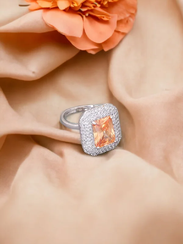 celestial sun and moon pendant Brown Vaso Zirconia Ring