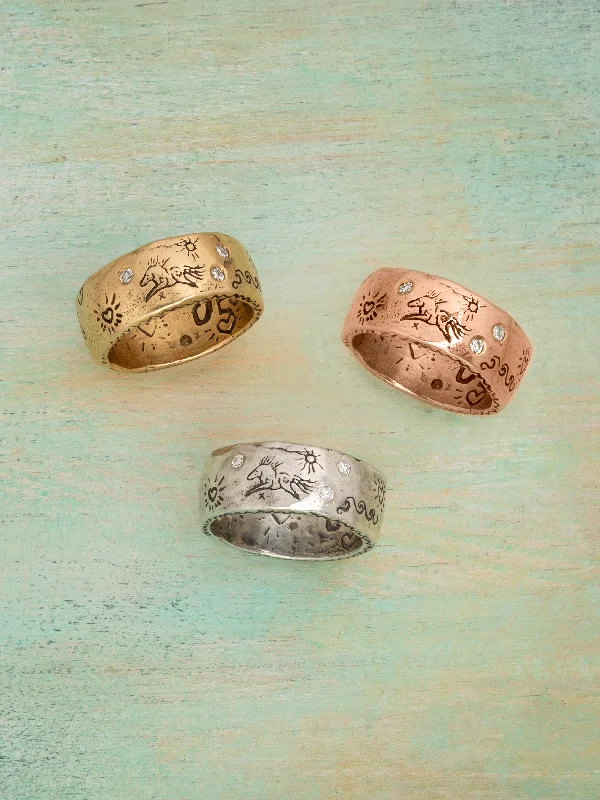 handcrafted sterling silver necklace Casey Ring