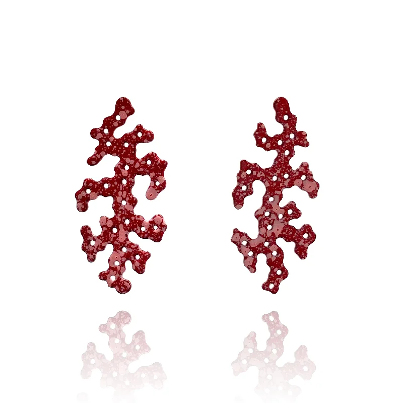vintage lock and key necklace Cassandra Prinzi - Coral Cut Earrings