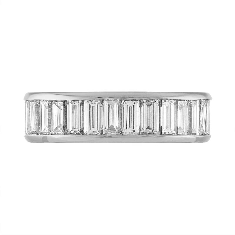 delicate angel wings necklace Channel Set Diamond Eternity Band