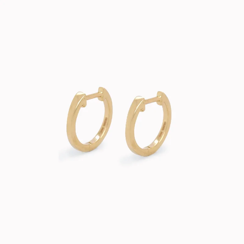 unique blue topaz ring Classic Large Gold Huggies