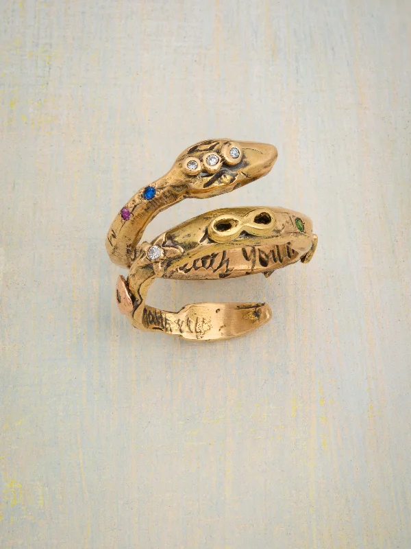 classic silver pearl earrings Compassion Ring