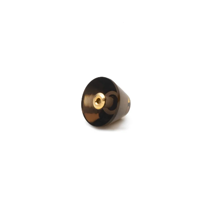 vintage-inspired gold locket Corn Smoky Quartz Stone for Spear Earring