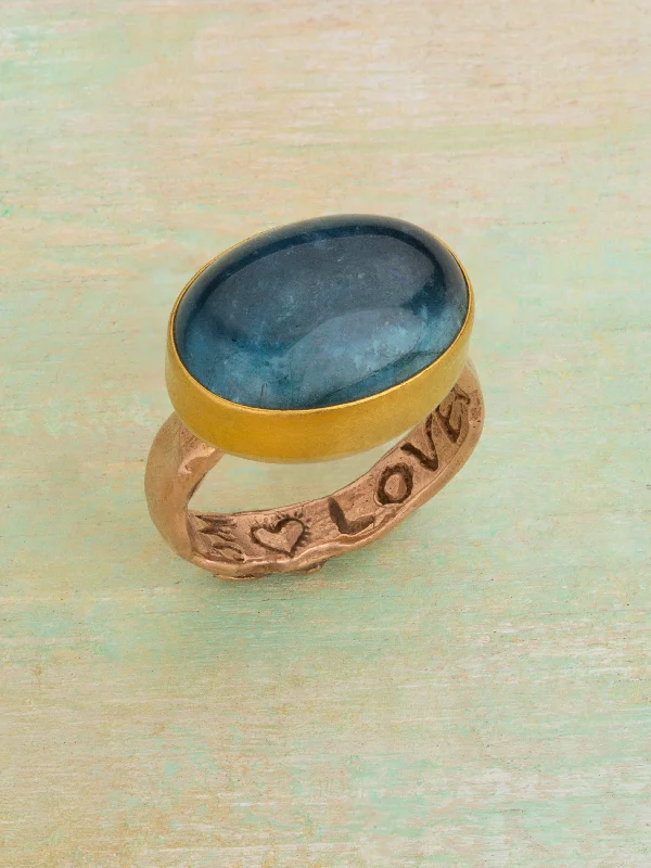 opal gemstone halo ring Deep In My Heart Ring